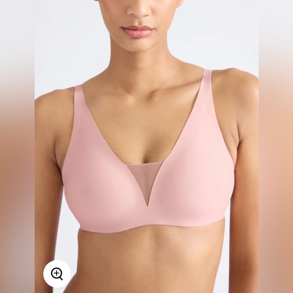 Knix Revolution Shadow Mesh Bra Seamless Light Peach Everyday Comfort Bra - Picture 2 of 9